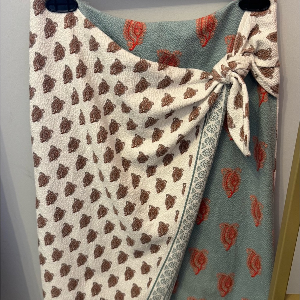 Maeve Floral Wrap Skirt - Picture 2 of 4